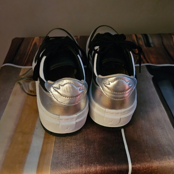 Nike Air Jordan 1 Elevate Low SE Shoe Metallic Silver Toe Womens 12 - Picture 4 of 7